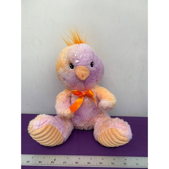 Midwood Brands Inc Duck Purple Orange Stars Orange Bow 11 inches Sitting Corduro - Picture 1 of 11